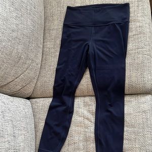 Athleta elation 7/8 navy leggings